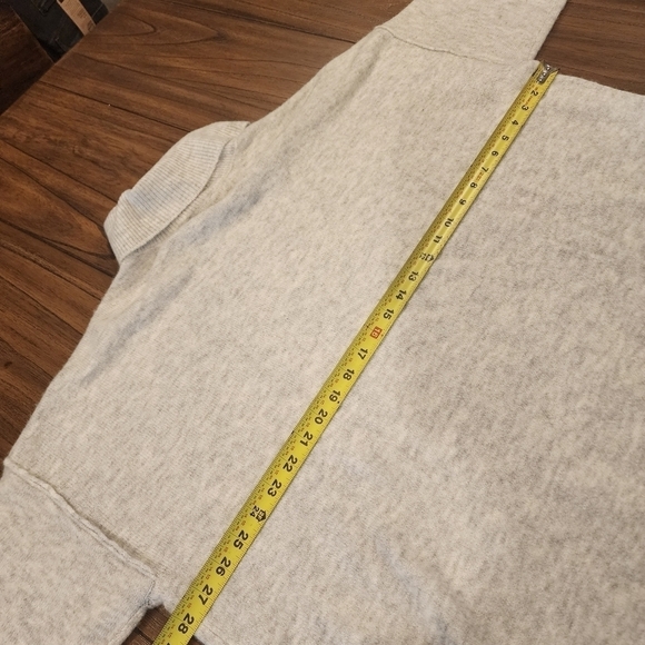 Vince Camuto silver heather cowl turtle neck oversized cozy sweater xl nwt - Picture 5 of 11